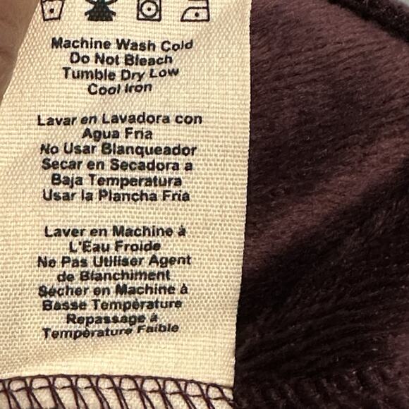 UGG Women Large Robe Duffield Cotton Blend Belted Shawl Eggplant Purple - Picture 8 of 9